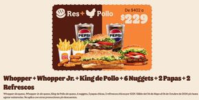 Catálogo Burger King en Minatitlán (Veracruz) | Whopper + Whopper Jr. | 9/5/2024 - 6/10/2024