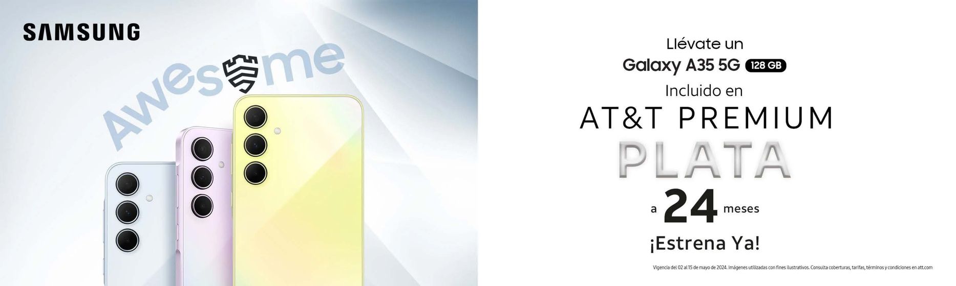 Catálogo AT&T en Álvaro Obregón (CDMX) | Llevaté un Galaxy A35 | 9/5/2024 - 15/5/2024