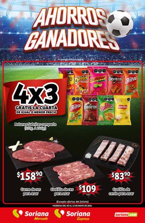 Ofertas de Supermercados en Santa Rosalía de Camargo | Ahorros Ganadores Mercado de Soriana Express | 10/5/2024 - 13/5/2024