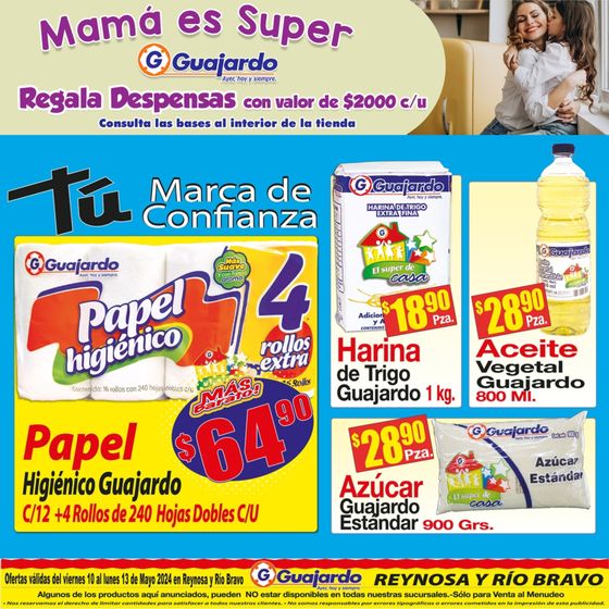 Catálogo Guajardo en Reynosa | Mamá es super | 10/5/2024 - 13/5/2024