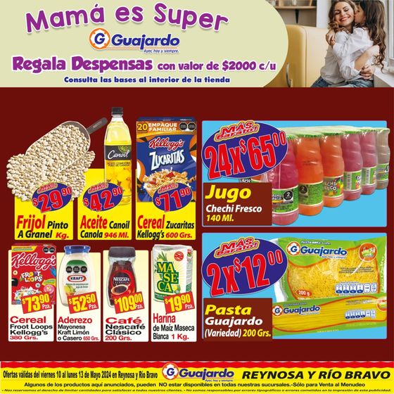 Catálogo Guajardo en Reynosa | Mamá es super | 10/5/2024 - 13/5/2024