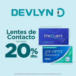 Catálogo Devlyn en Santiago de Querétaro | 20% de descuento en Lentes de Contacto | 13/5/2024 - 31/5/2024