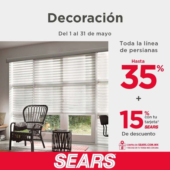 Catálogo Sears en Heróica Puebla de Zaragoza | Decoración | 14/5/2024 - 31/5/2024