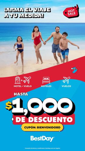 Ofertas de Viajes y Entretenimiento en Mérida | $1000 de descuento de Best Day | 15/5/2024 - 23/5/2024