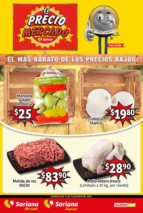 Ofertas de Supermercados en Santa María Tulantongo | Martes y miercoles de campo Mercado  de Soriana Mercado | 15/5/2024 - 16/5/2024