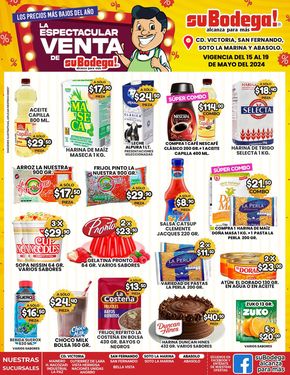 Ofertas de Supermercados en Santander Jiménez | Venta Espectacular de SuBodega | 16/5/2024 - 19/5/2024