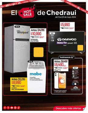 Catálogo Chedraui en Puerto Morelos | El Hot Sale de Chedraui | 16/5/2024 - 23/5/2024