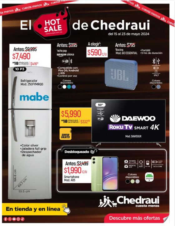 Catálogo Chedraui en Cuauhtémoc (CDMX) | El Hot Sale de Chedraui | 16/5/2024 - 23/5/2024