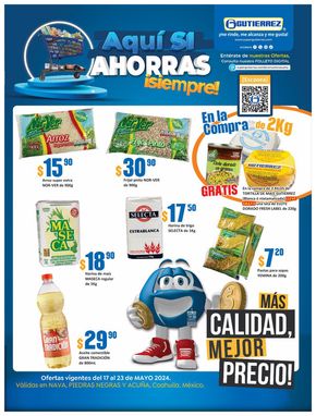 Ofertas de Supermercados en Nava | Más calidad, mejor precio! de Super Gutierrez | 20/5/2024 - 23/5/2024