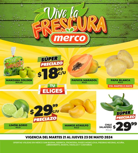 Catálogo Merco en Monclova | Merco - Vive la frescura | 21/5/2024 - 23/5/2024