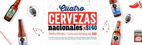 Ofertas de Restaurantes en Ciudad Nezahualcóyotl | Cervezas Nacionales de Chili's | 22/5/2024 - 31/8/2024