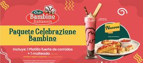 Ofertas de Restaurantes en Iztacalco | Paquete Celebrazione Bambino de Italianni's Pizza | 22/5/2024 - 30/9/2024
