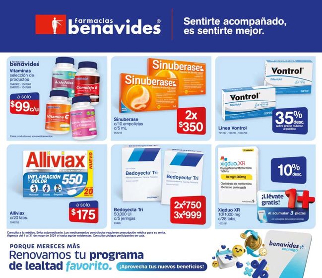 Catálogo Farmacias Benavides en Mexicali | Folleto de Mayo | 22/5/2024 - 31/5/2024