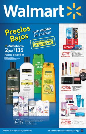 Catálogo Walmart en Ciudad Nezahualcóyotl | Walmart Súper - Precios Bajos | 24/5/2024 - 12/6/2024
