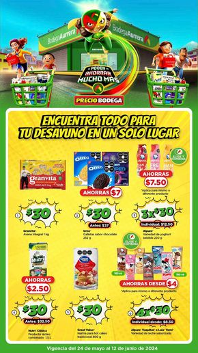 Ofertas de Supermercados en San Juan Bautista Tuxtepec | Precio Bodega de Bodega Aurrera | 27/5/2024 - 12/6/2024