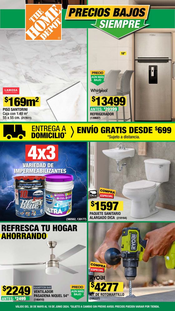 Catálogo The Home Depot en Culiacán Rosales | The Home Depot - Precios bajos SIEMPRE | 30/5/2024 - 19/6/2024