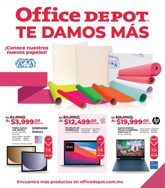 Catálogo Office Depot en Monterrey | Office Depot : Te damos mas | 4/6/2024 - 30/6/2024