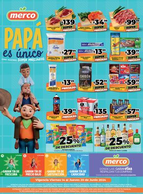 Ofertas de Supermercados en Santa Catarina (Nuevo León) | PAPÁ es único de Merco | 14/6/2024 - 20/6/2024