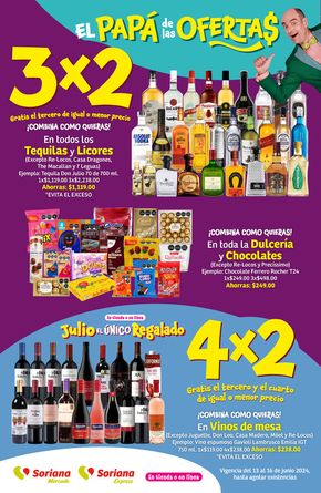 Ofertas de Supermercados en Tezontepec de Aldama | Fin de Semana Mercado Nacional de Soriana Mercado | 14/6/2024 - 16/6/2024