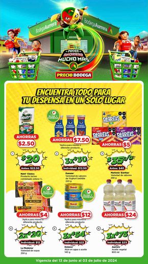 Ofertas de Supermercados en Villa González Ortega | Encuentra todo para tu despensa en un solo lugar de Bodega Aurrera | 14/6/2024 - 3/7/2024