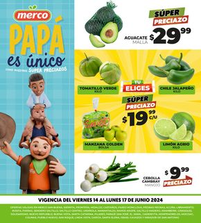 Ofertas de Supermercados en Santa Catarina (Nuevo León) | PAPÁ es único! de Merco | 14/6/2024 - 17/6/2024