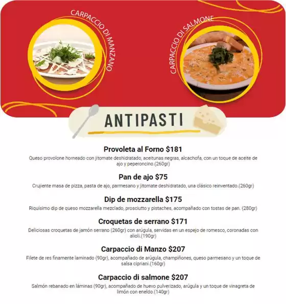 Catálogo Vapiano | Menú | 24/6/2024 - 31/12/2024