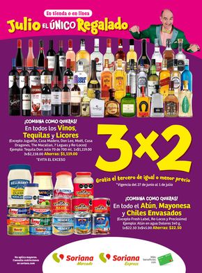 Ofertas de Supermercados en Colonia Guadalupe Victoria | Julio el Único regalado Express Nacional de Soriana Express | 28/6/2024 - 3/7/2024