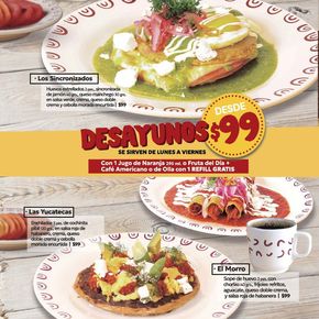 Ofertas de Restaurantes en Los Reyes Acaquilpan | Desayunos desde $99 de Potzollcalli | 2/7/2024 - 31/7/2024