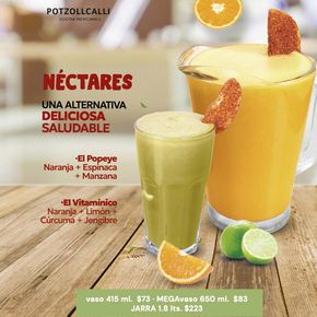 Ofertas de Restaurantes | Néctares de Potzollcalli | 2/7/2024 - 31/7/2024