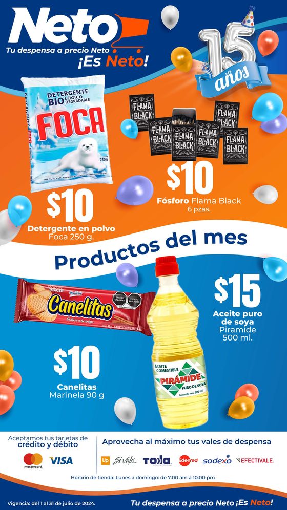 Catálogo Tiendas Neto en Ciudad del Carmen (Campeche) | Productos del mes | 3/7/2024 - 31/7/2024