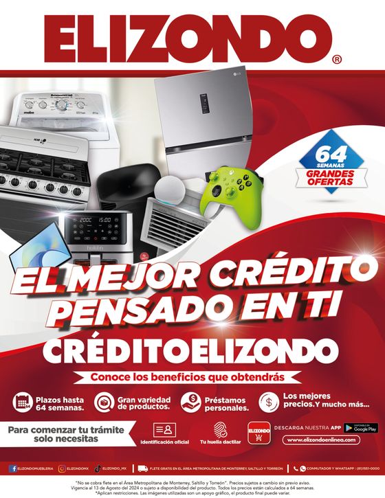 Catálogo Elizondo en Monterrey | El mejor crédito pensando en ti | 4/7/2024 - 13/8/2024
