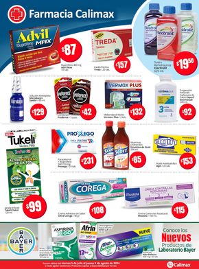 Ofertas de Supermercados en Ocotlán (Jalisco) | Calimax Farmacia de Calimax | 8/7/2024 - 1/8/2024
