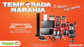 Ofertas de Hogar en Heróica Puebla de Zaragoza | Temporada Naranja de La Comer | 19/7/2024 - 30/7/2024