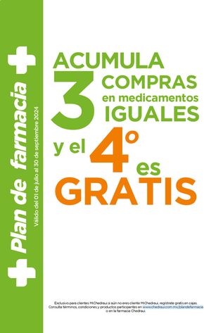 Catálogo Chedraui en Tlalnepantla | Plan de Farmacia | 17/7/2024 - 30/9/2024
