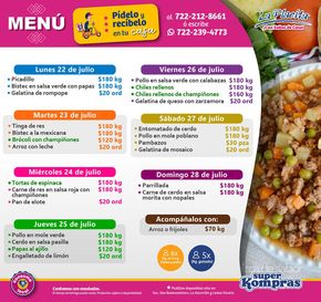 Catálogo Super kompras en Metepec (México) | Menu Super Kompras | 24/7/2024 - 28/7/2024