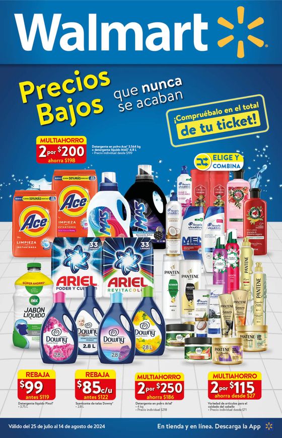Catálogo Walmart | Walmart - Precios Bajos | 25/7/2024 - 14/8/2024