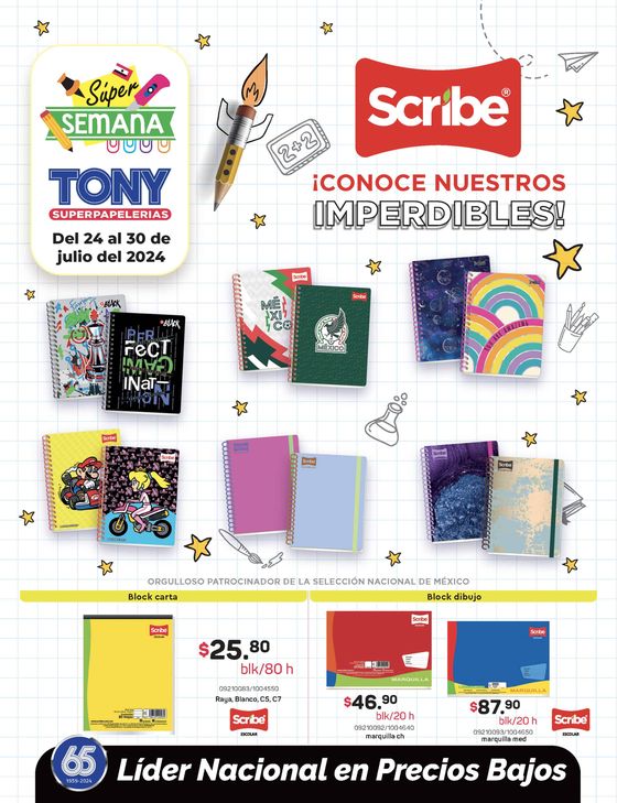 Catálogo Tony Super Papelerías en Comalcalco | Súper Semana | 25/7/2024 - 31/7/2024