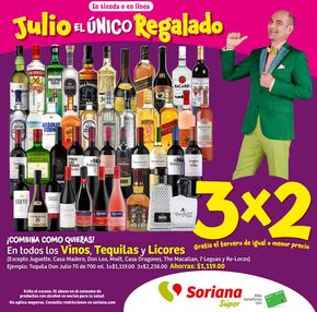 Catálogo Soriana Súper en Tlajomulco de Zúñiga | Julio el único Regalado Súper | 26/7/2024 - 30/7/2024