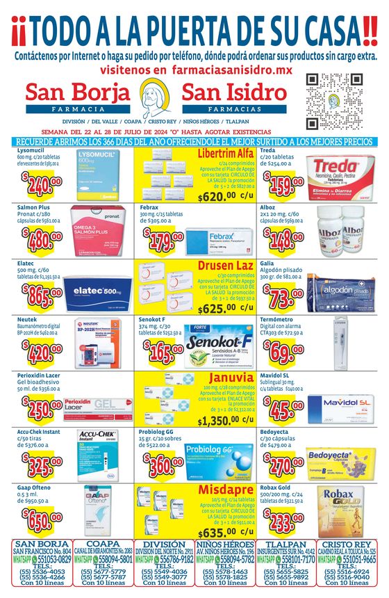 Catálogo Farmacias San Isidro y San Borja | Ofertas Farmacias San Isidro y San Borja | 26/7/2024 - 28/7/2024