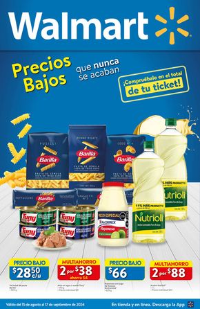 Catálogo Walmart en Benito Juárez (CDMX) | Walmart - Precios Bajos | 16/8/2024 - 17/9/2024