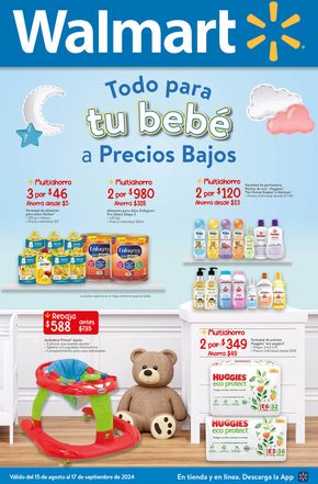 Catálogo Walmart en Los Gavilanes | Walmart - Todo para tu bebé | 15/8/2024 - 17/9/2024