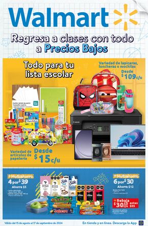 Catálogo Walmart en Coyoacán | Walmart - Back to School | 16/8/2024 - 17/9/2024