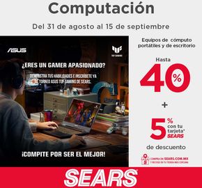 Catálogo Sears en Heróica Puebla de Zaragoza | Sears - Computación | 2/9/2024 - 15/9/2024