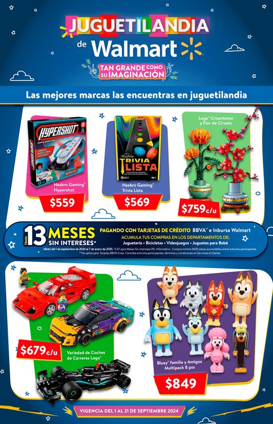 Catálogo Walmart en Tlalpan (CDMX) | Walmart Juguetilandia | 4/9/2024 - 21/9/2024