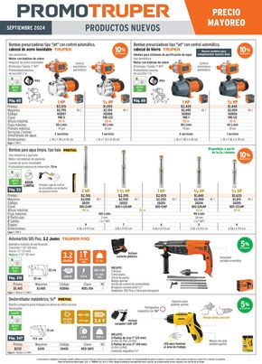 Ofertas de Ferreterías en Zacatepec de Hidalgo | Precio Mayoreo Septiembre 2024 de Truper | 4/9/2024 - 30/9/2024