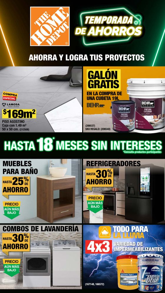 Catálogo The Home Depot en Zapopan | Temporada de Ahorros | 12/9/2024 - 9/10/2024