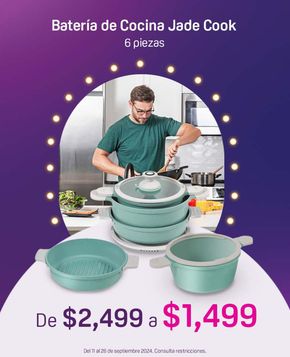 Ofertas de Tiendas Departamentales en Cholul | Batería de cocina Jade Cook de Suburbia | 17/9/2024 - 26/9/2024