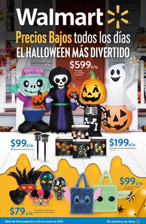 Catálogo Walmart en Villa del Carbón | Precios Bajos - Halloween | 19/9/2024 - 16/10/2024