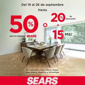 Catálogo Sears en Veracruz | Hasta 50% de descuento | 20/9/2024 - 26/9/2024