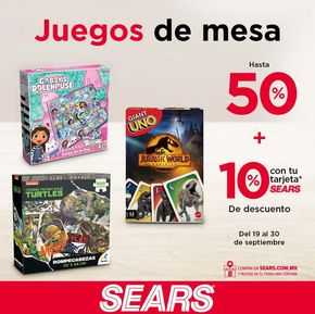 Catálogo Sears en Veracruz | Sears - Juegos de mesa | 20/9/2024 - 30/9/2024